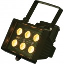 PROJECTEUR IP44 A LED 6X1W AMBRE