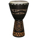 Tanga djembe 10" noir sculpte