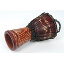 Tanga djembe 10" rouge sculpte 
