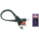 Stagg cable RCA M - 2 RCA F 0.1 M