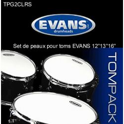Evans - TPG2CLRS Tom Pack - Transparentes standard 12" 13" 16"