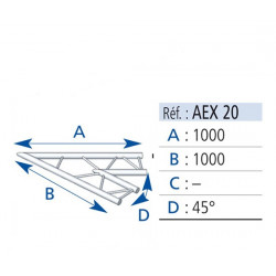 Asd Angle 45°Echelle Plate 290