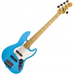 G&L - Jazz Bass - Fullerton Deluxe JB5 Himalayan Blue