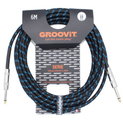 GROOVIT® Tressé Noir / Bleu D/D 6m